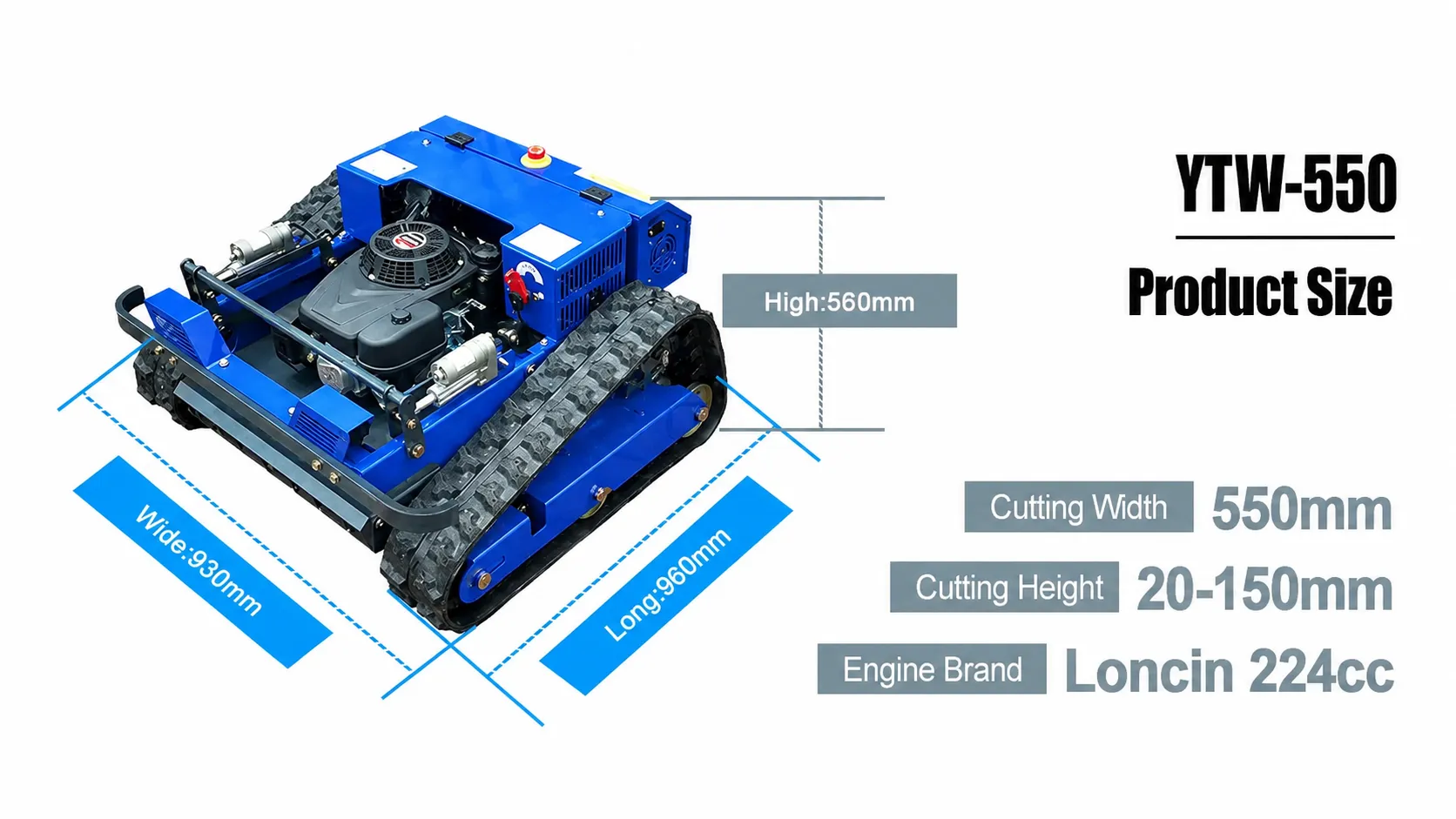 ytw 500l remote control zero turn mower