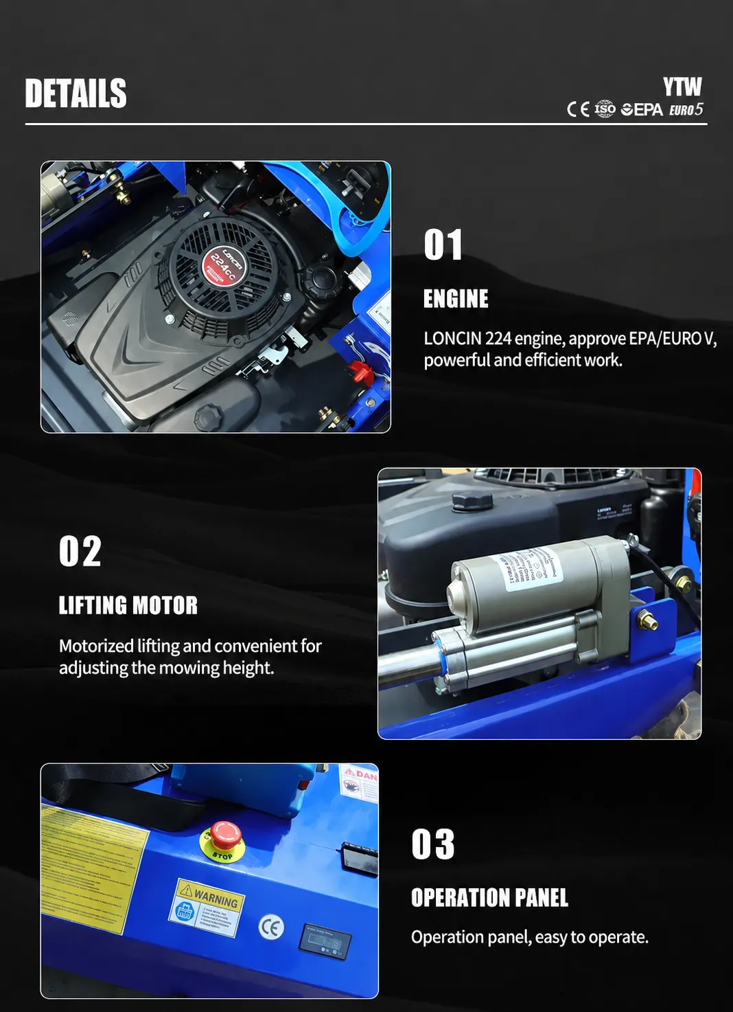 ytw 500l a remote control zero turn mower