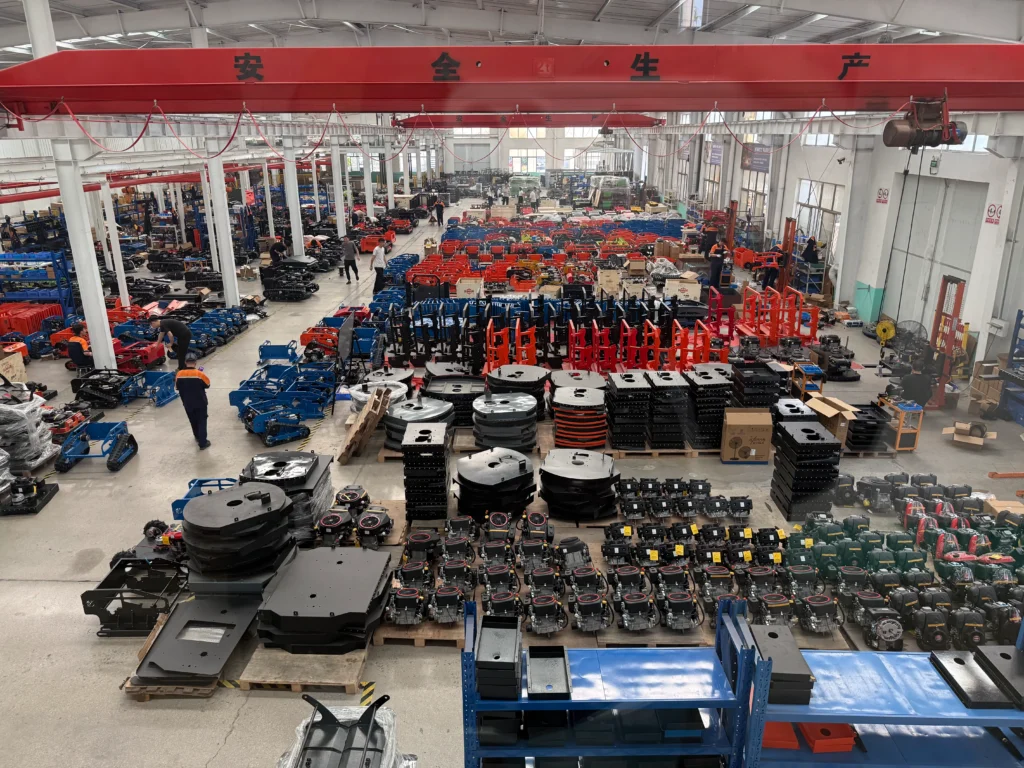 Lawn mower production factory