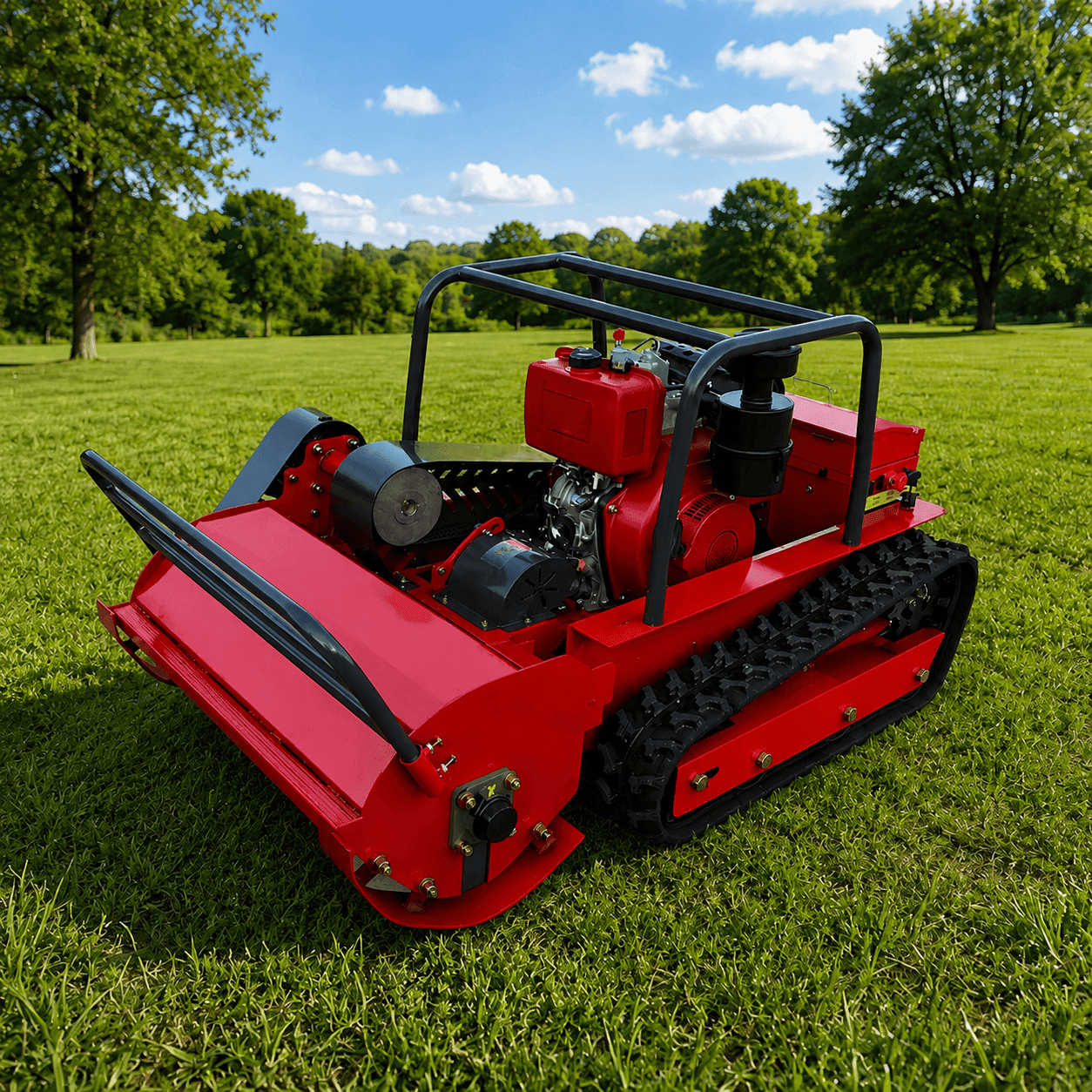 GPS Remote Control Flail Mower 800MM Cutting Width EPA - Image 4