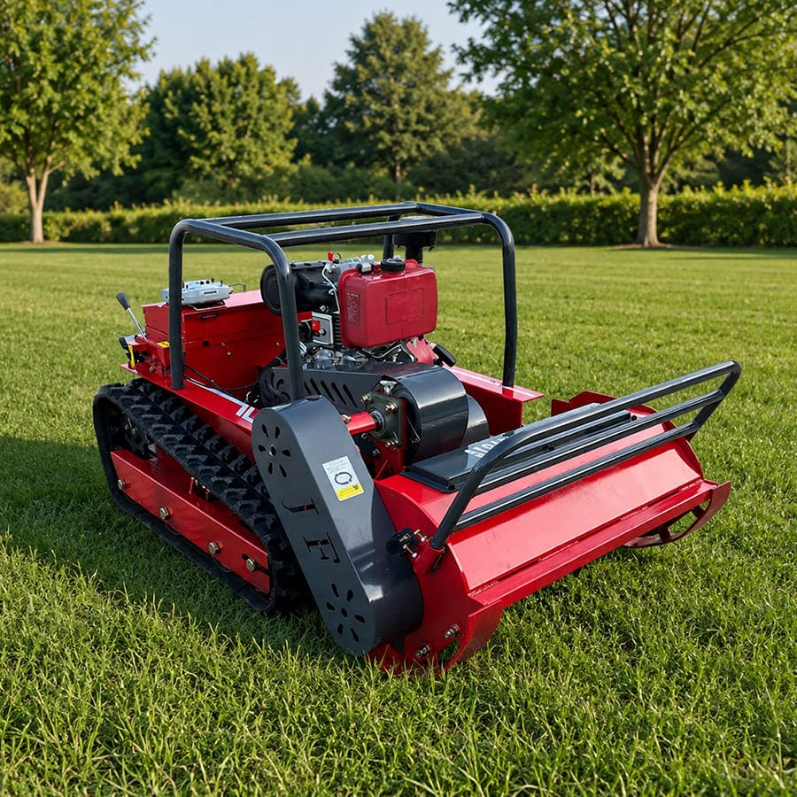GPS Remote Control Flail Mower 800MM Cutting Width EPA