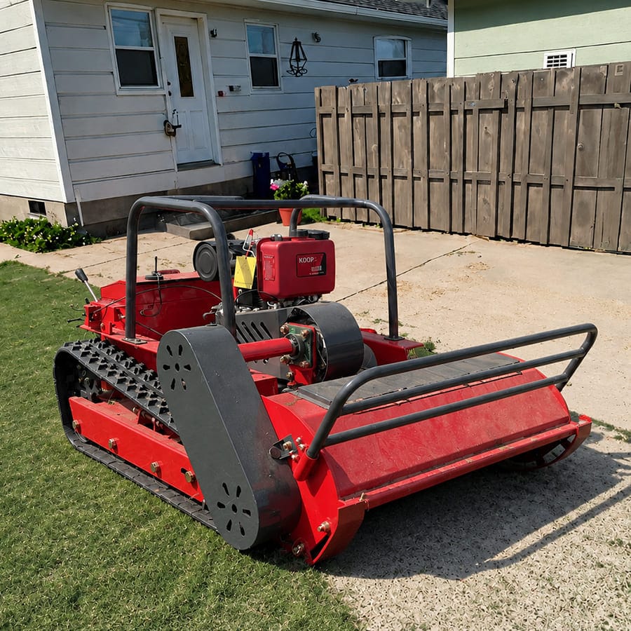GPS Remote Control Flail Mower 800MM Cutting Width EPA - Image 3