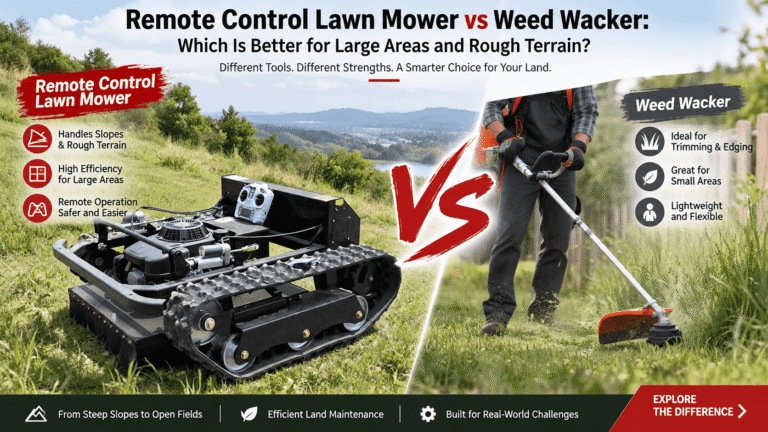 Remote Control Lawn Mower vs Weed Wacker: Which Is Better for Large Areas and Rough Terrain?