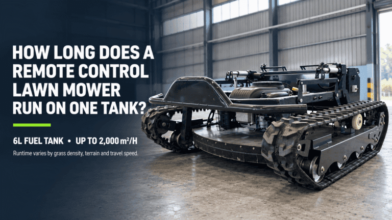 How Long Does a Remote Control Lawn Mower Run on One Tank?
