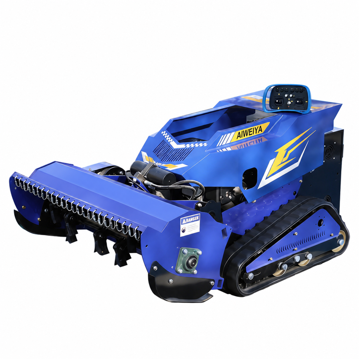 Remote flail mower