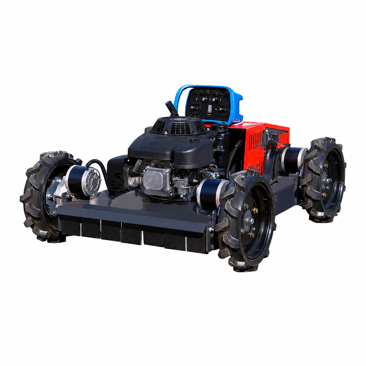 Wheeled remote mower